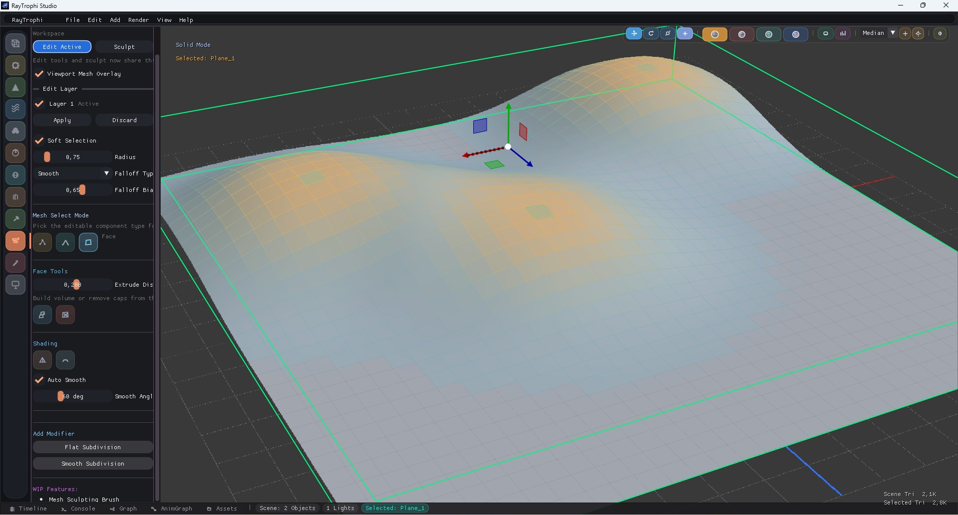 Edit Mesh Header